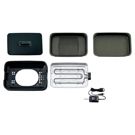 象印マホービン ホットプレート 2枚プレート やきやき EA-KE20-BA ブラック