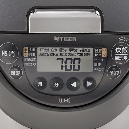 タイガー魔法瓶 IHジャー炊飯器 1升 JPW-L180HD ダークグレー