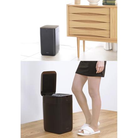 QUADS 全自動スマートゴミ箱 15L ELBIN エルビン アイボリー ナチュラルウッド QS557 ＆ 専用レフィル