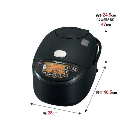 象印 炊飯器 極め炊き IH炊飯ジャー 1升炊き ブラック NW-VD18-BA ＆ 北海道米 精白米 300g