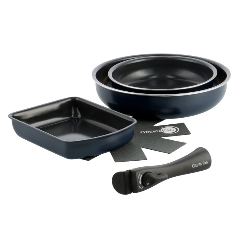 グリーンパン クリックシェフ セット5 オックスフォードブルー CC007820-004