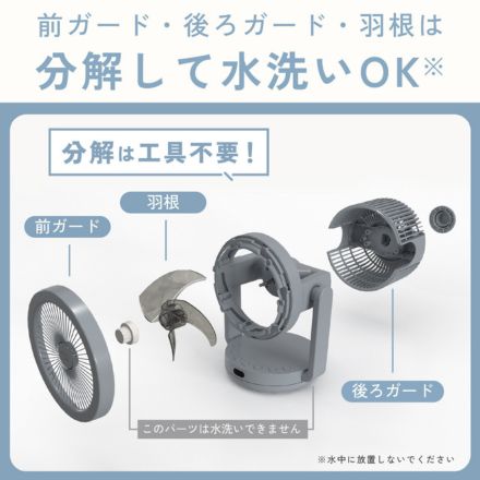 象印マホービン 2WAYサーキュレーター グレー RC-AA30-HA