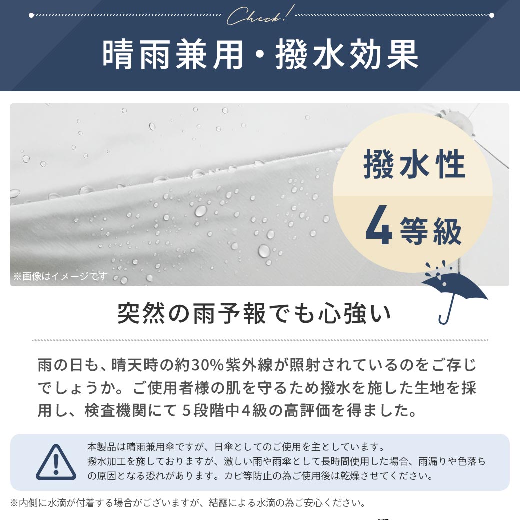 超軽量 晴雨兼用 完全遮光 日傘 折りたたみ傘 Karuru. カルル 50cm ドット柄 遮光率100% 遮蔽率100% 撥水