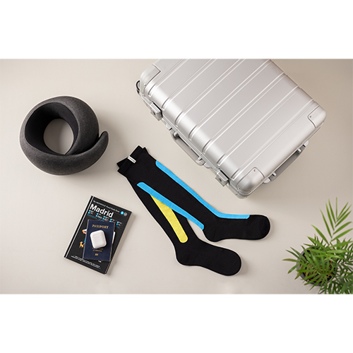 Ostrichpillow Bamboo Compression Socks M Blue&Yellow