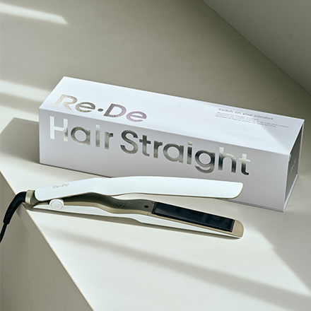 Re・De Hair Straight Smooth ストレートヘアアイロン スムース ホワイト HS01A-WT