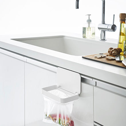 tower タワー フィルムフック蓋付きポリ袋ホルダー ホワイト 1289