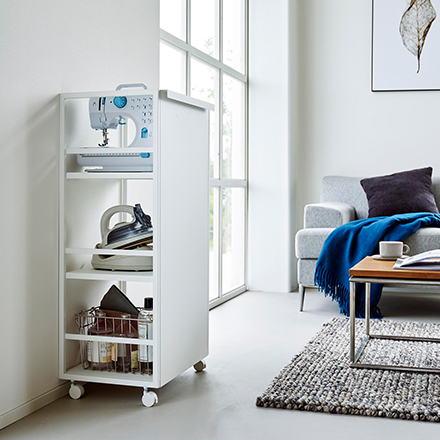 tower 目隠しワゴン タワー L ホワイト 1419