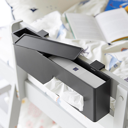 tower タワー 引っ掛けティッシュケース＆ダストボックス ブラック 1459