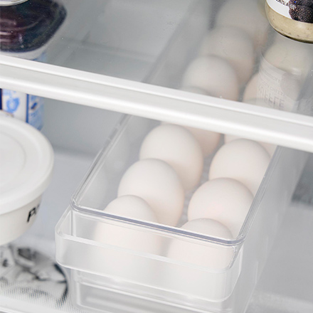 tower タワー 冷蔵庫中蓋付き卵ケース ホワイト 1481
