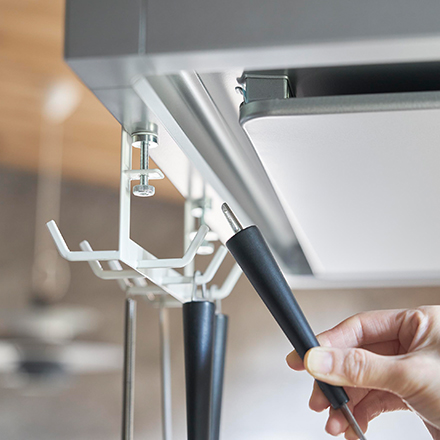 tower タワー レンジフード横フック7連 ホワイト 1787