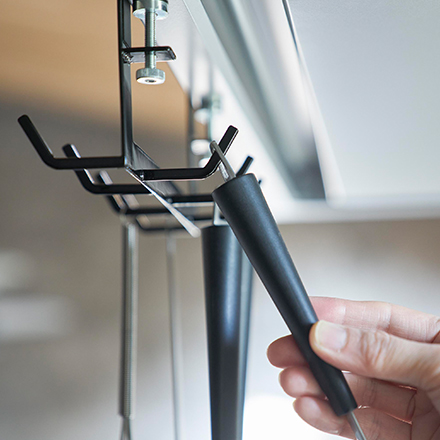 tower タワー レンジフード横フック7連 ブラック 1788