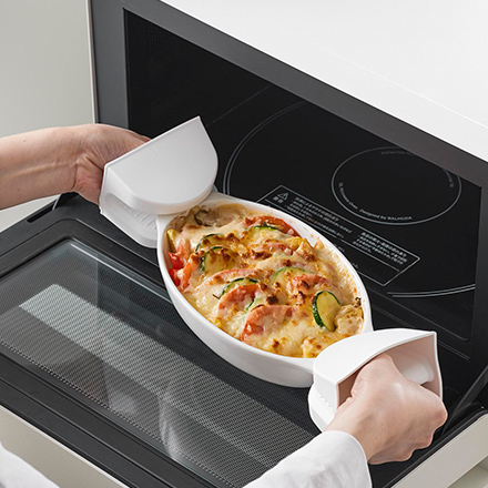 tower タワー マグネットシリコーン鍋つかみ 2個組 ホワイト 1957