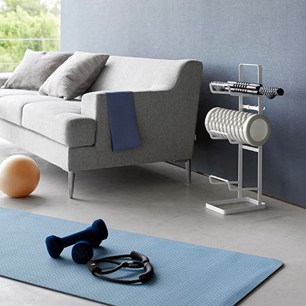 tower タワー フィットネスグッズ収納ラック ホワイト 2034