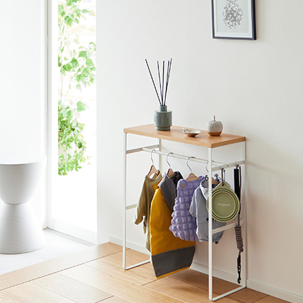 tower タワー ペットコートハンガーラック ホワイト 2119