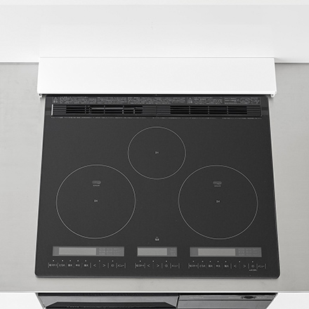 tower タワー 奥行伸縮排気口カバー 60cmコンロ用 ホワイト 4562