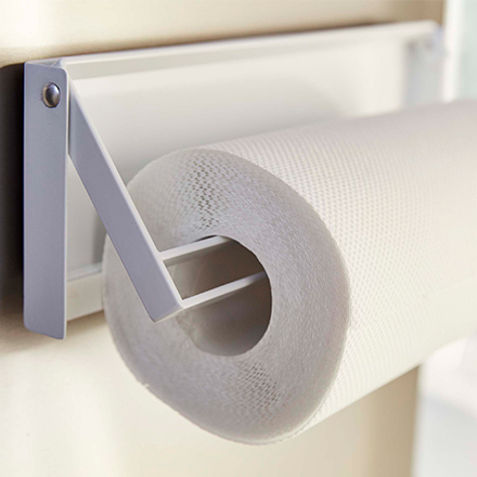 tower タワー 片手でカットマグネットキッチンペーパーホルダー ホワイト 4941