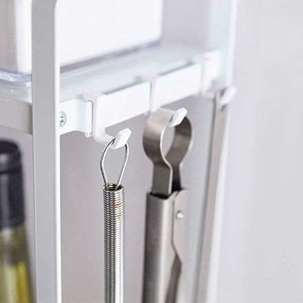 tower タワー コンロ横 ラック２段 ホワイト 5150