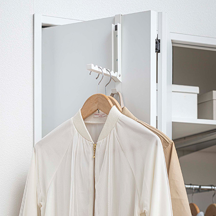 tower タワー 使わない時は収納できるドアハンガー ホワイト 5514