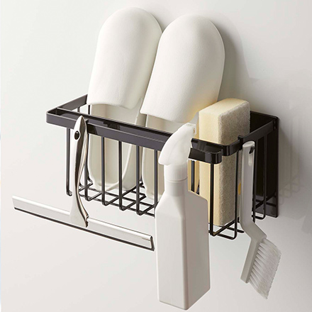 tower タワー マグネットバスルームバスケット ブラック 5543