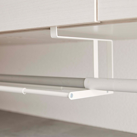 tower タワー 浮かせる伸縮シューズラック ホワイト 5631