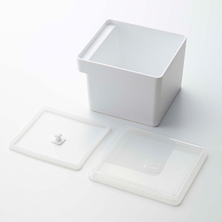 tower タワー みそパックごと収納ハンドル付き密閉フードコンテナ ホワイト 7737