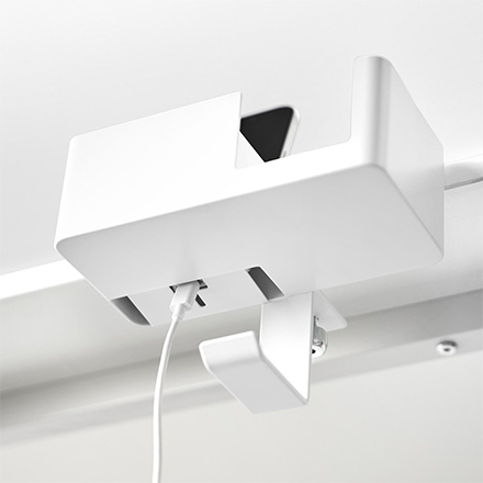 tower タワー テーブル横マルチラック ホワイト 10367