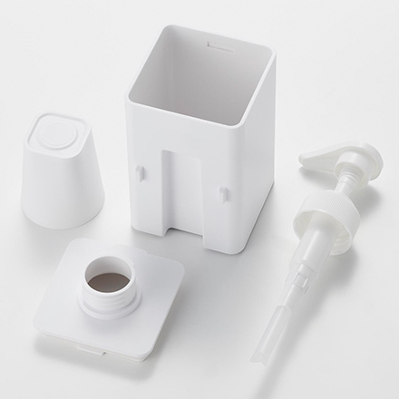 tower タワー フィルムフックマウスウォッシュディスペンサー&ミニタンブラー ワイト 10539