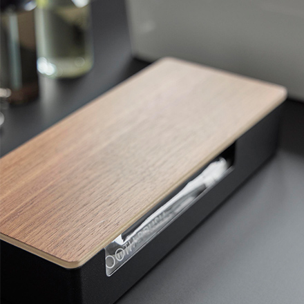 RIN リン 蓋付きアメニティ&小物収納 ブラウン 10602