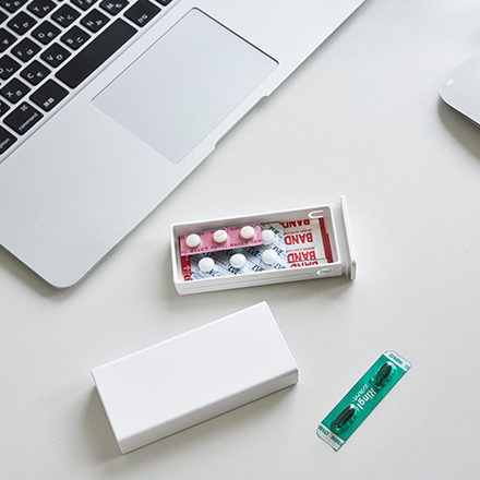 tower タワー 密閉スリムピルケース ホワイト 10662