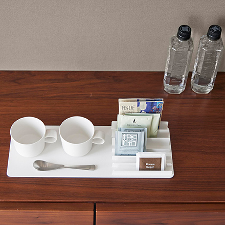 tower タワー 収納スタンド付きトレー ホワイト 10797