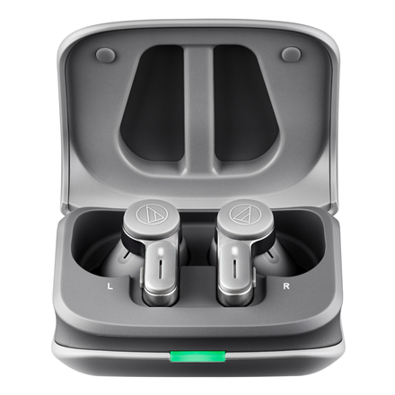 オーディオテクニカ ノイズキャンセリング フルワイヤレスイヤホン ストーングレイ ATH-TWX7 GY