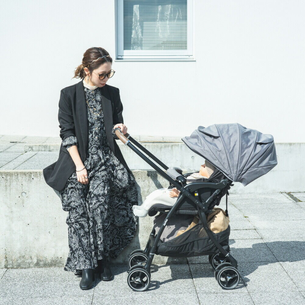 Aprica アップリカ ラクーナ クッション AF A型ベビーカー グレー GR 2182902