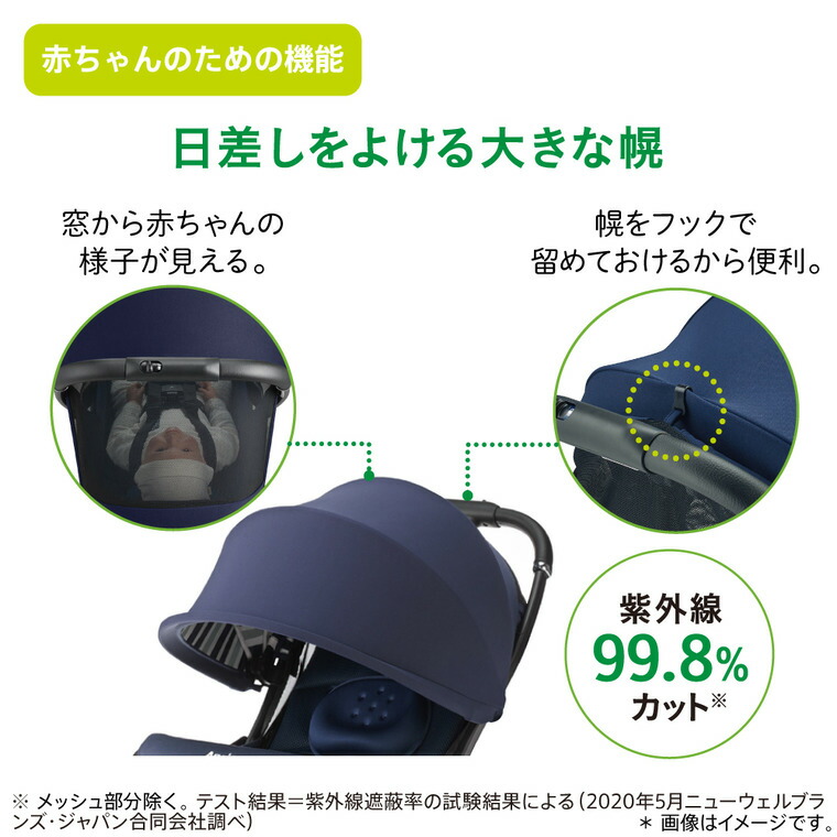 Aprica アップリカ クルリー ベビーカー ネイビー 2129307
