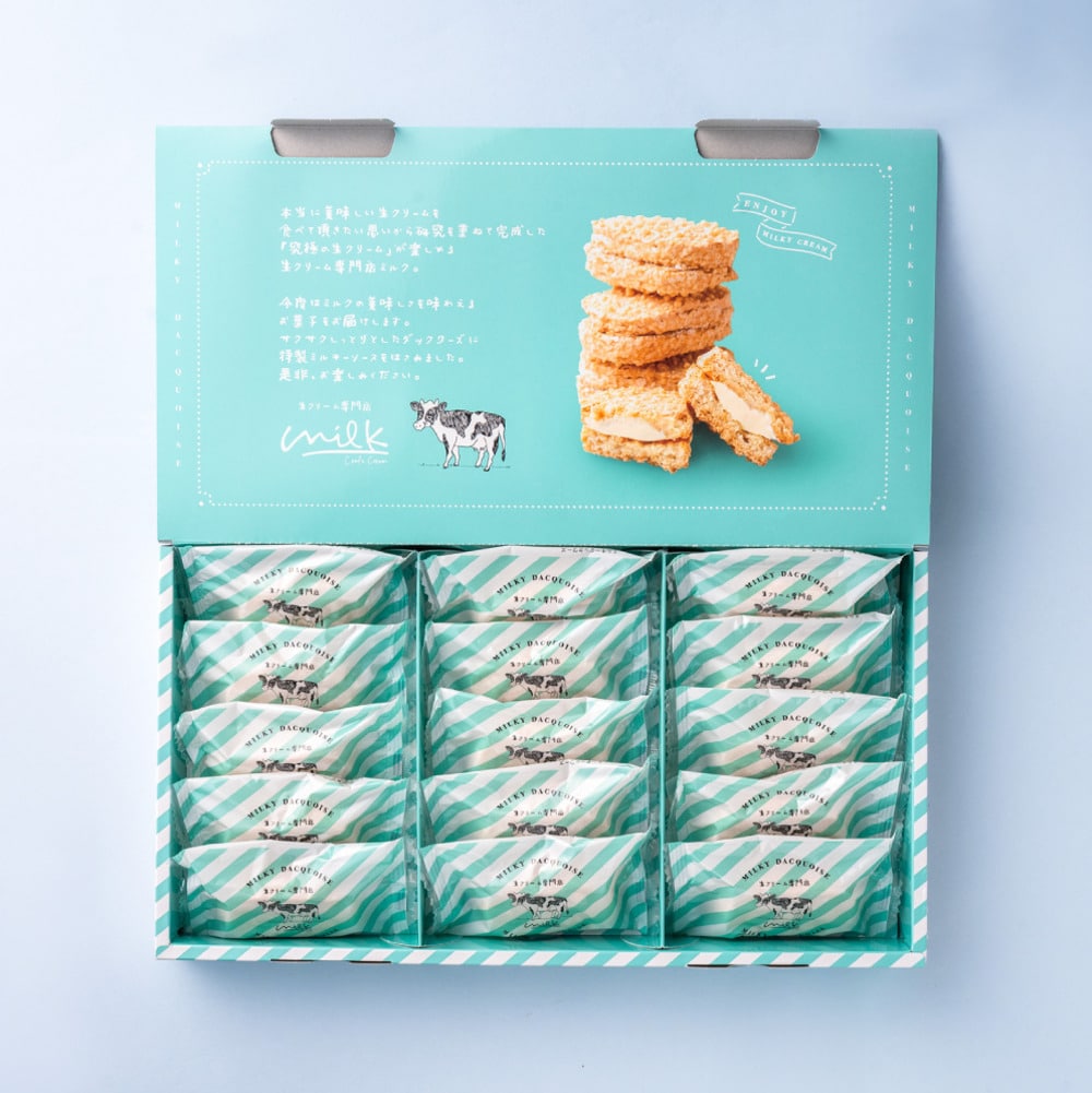 ミルキーダックワーズ 15個入 生クリーム専門店Milk ミルク ダックワーズ ミルキークリーム