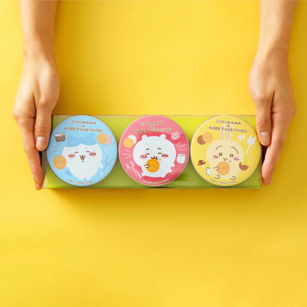 神戸風月堂 ちいかわ ミニゴーフル 3缶入