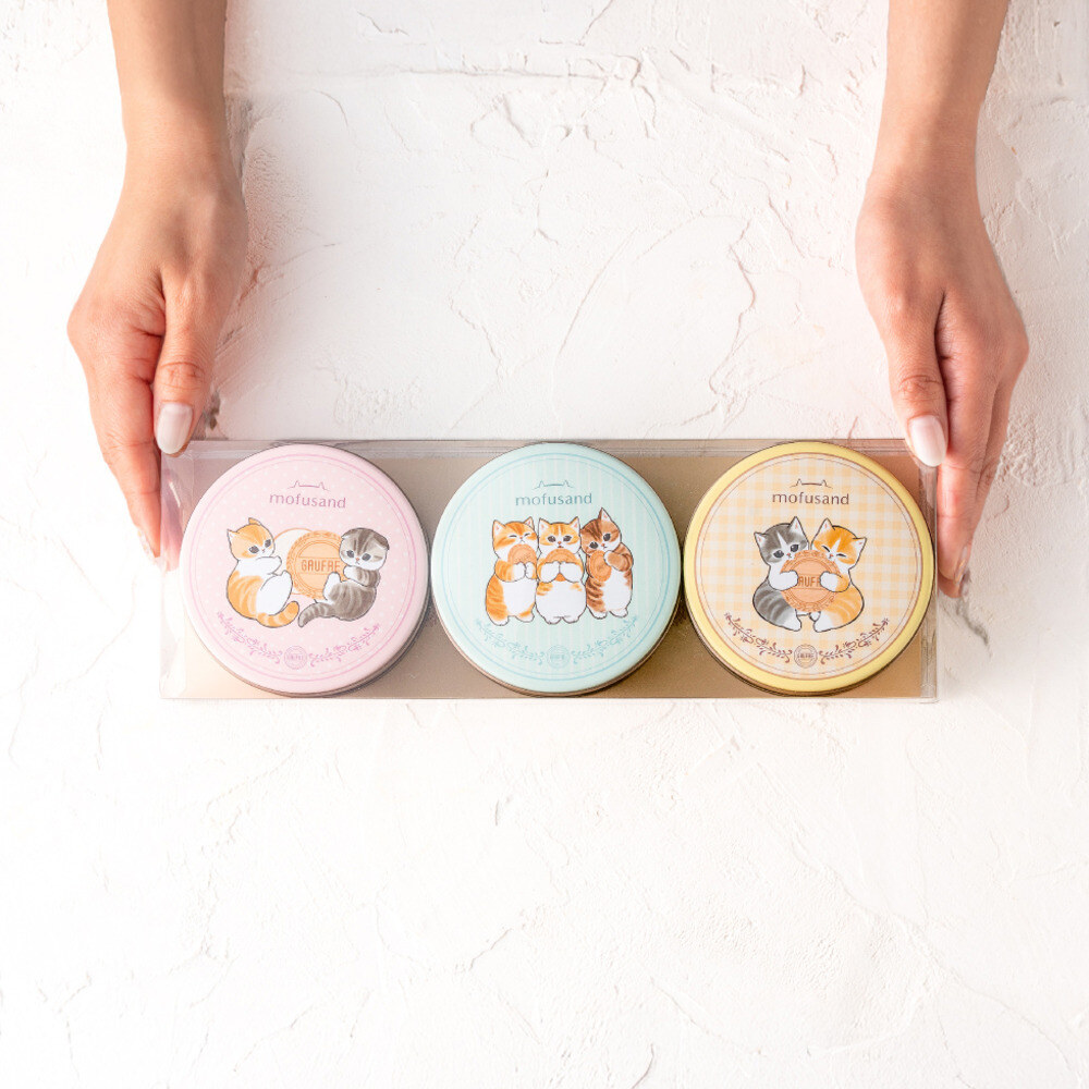 神戸風月堂 mofusand ミニゴーフル 3缶入