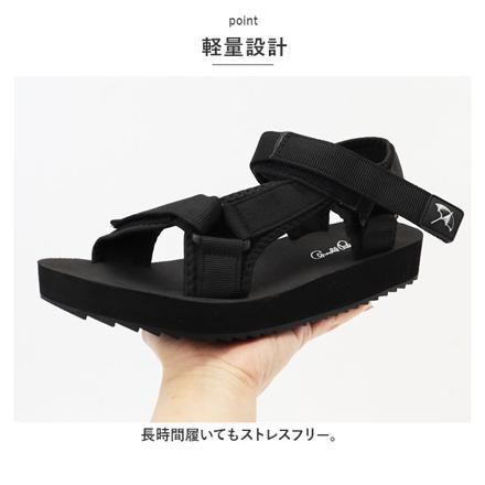 Arnold Palmer メンズ スポーツサンダル AL5051 27.0cm オールブラック