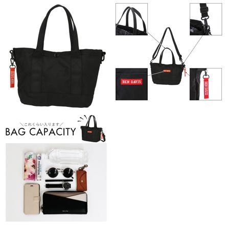 BEN DAVIS ベンデイビス TRAVEL TOTE M トラベルトートM BDW-8068 BDW-8068 BLACK/RED