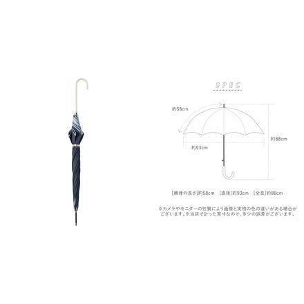 because ビコーズ バイカラーパイピング 長傘 ピンク