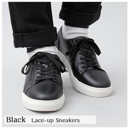 gLabeLLa LACEUP SNEAKERS S(約25cM-25.5cM) BLACK