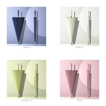 長傘 24本骨 lyum902 マラカイトグリーン