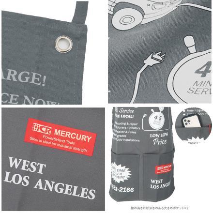 MERCURY マーキュリー ビンテージ エプロン Mr.T/ナチュラル