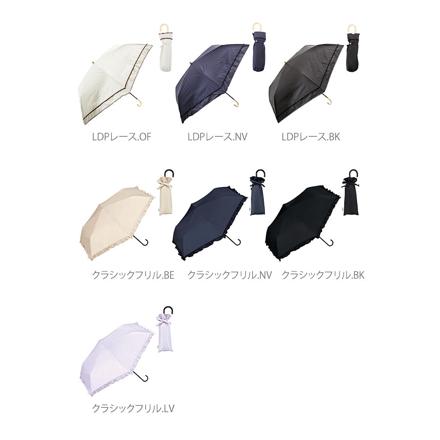 Mini PU Coating Parasol クラシックフリル.BK