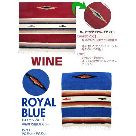 エルパソ ELPASO ニューダイヤモンドブランケット(ラグマット) NAVY