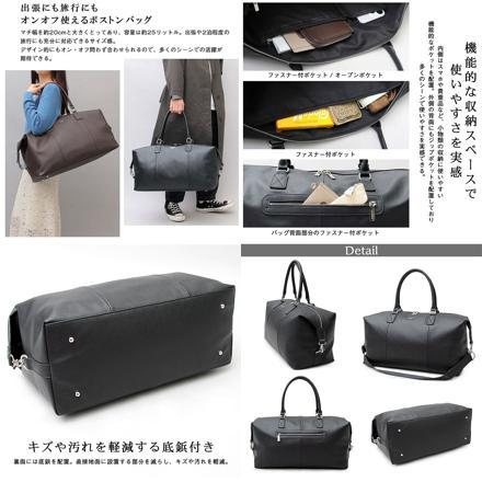 REGiSTA Saffiano BoSton Bag ボストンバッグ BLACK