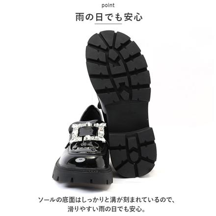 ローファー pMyrfShoeS02 37(23.5cM) ブラック