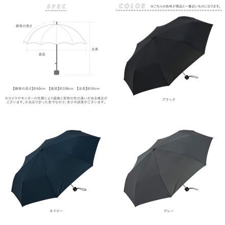 さかさかさ 折りたたみ傘 60cm ネイビー