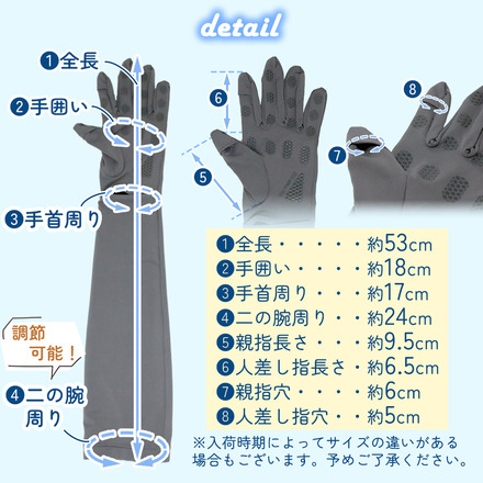 MILASIC 指ありアームカバー おまけ付き 2枚セット ダークグレー×ブラック TN-FCAM-DGY