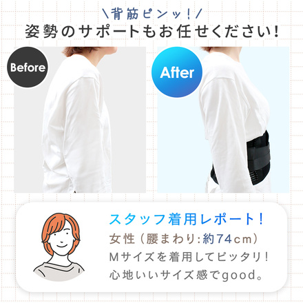mitas 腰サポーター コルセット Mサイズ TN-WSSP-M
