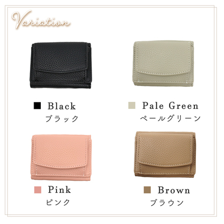 MILASIC 三つ折り コンパクト ウォレット ペールグリーン TN-TCWT-PO